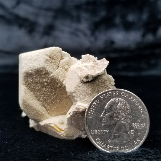 #11252 White Dolomite on Combined form Calcite on matrix