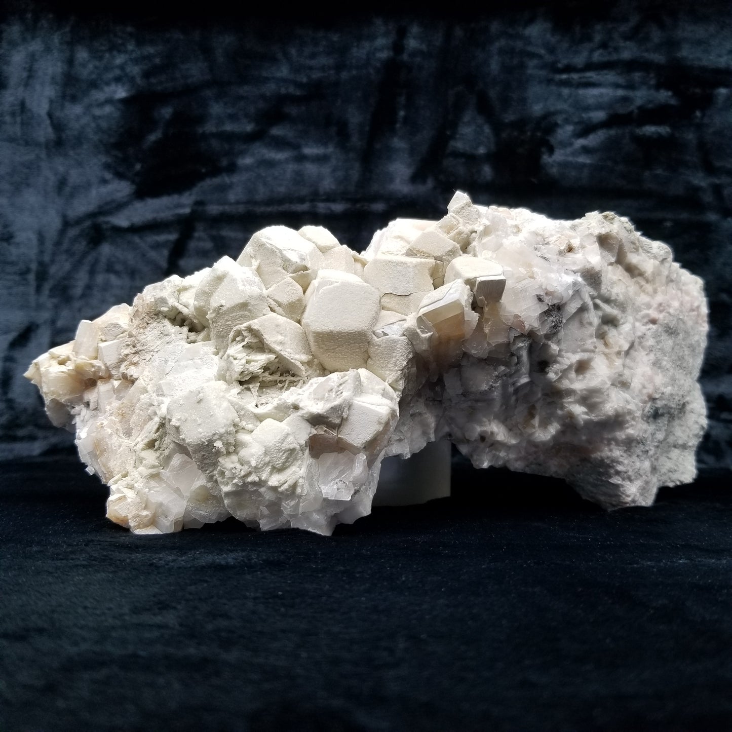 #11272 White Dolomite on phantom Combined form Calcite with millions of years