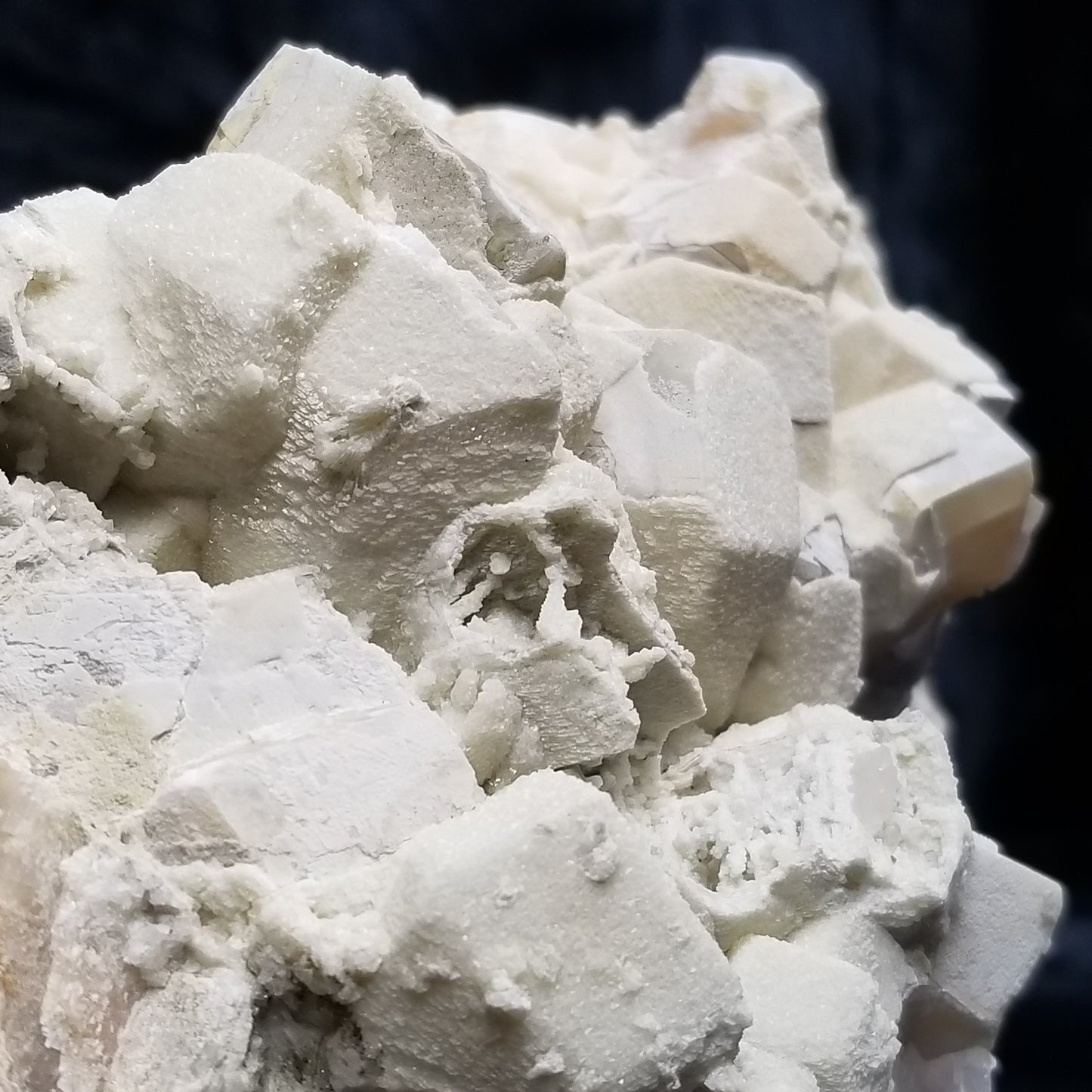 #11272 White Dolomite on phantom Combined form Calcite with millions of years