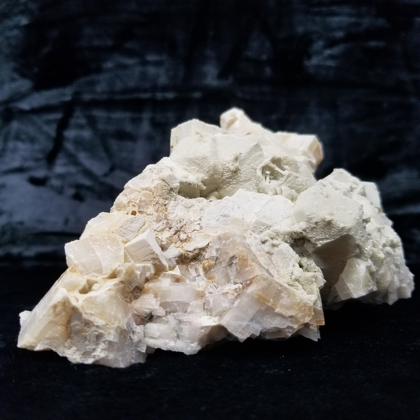 #11272 White Dolomite on phantom Combined form Calcite with millions of years