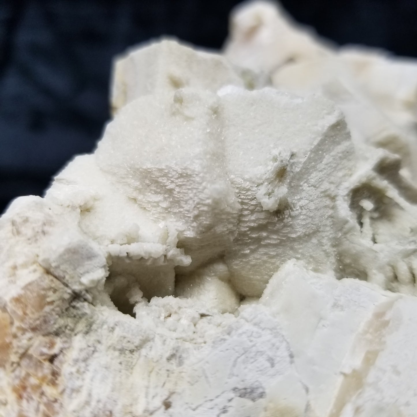 #11272 White Dolomite on phantom Combined form Calcite with millions of years