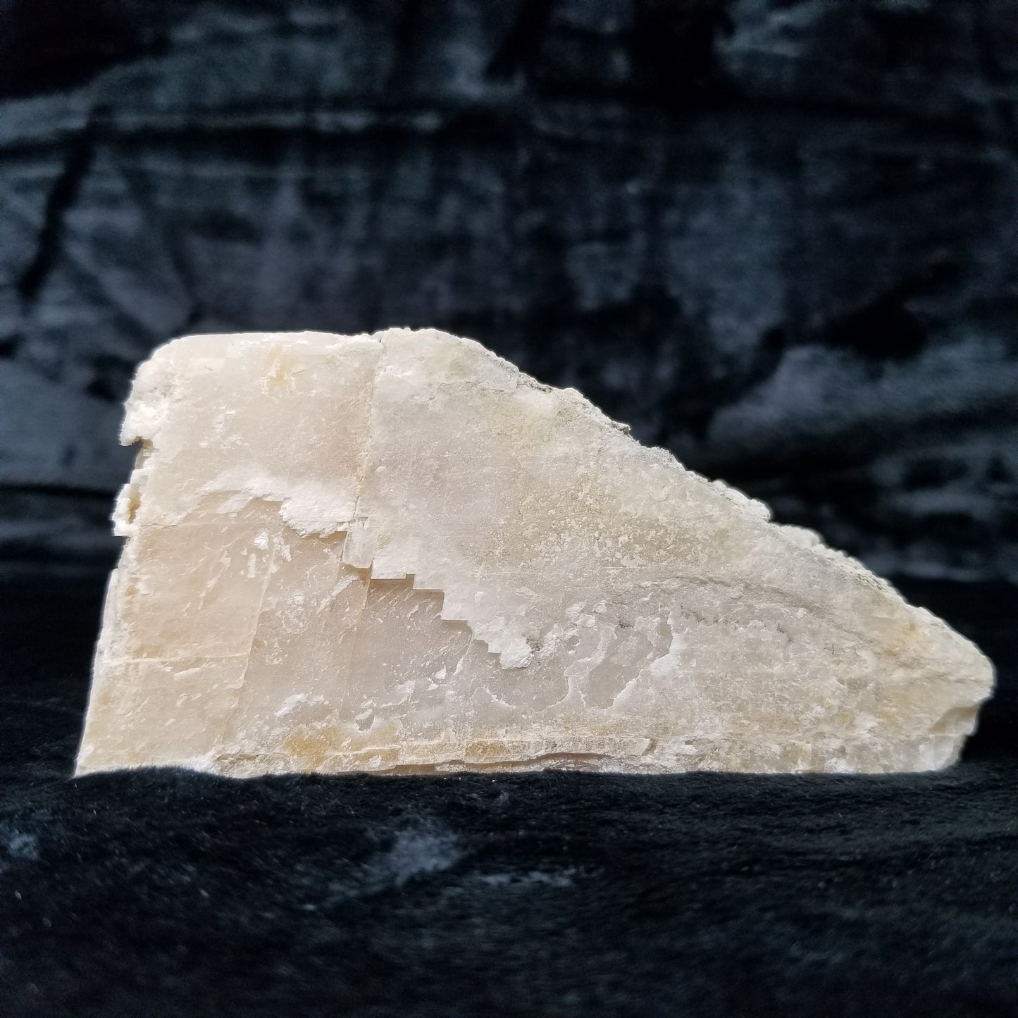 #11275 White Calcite pseudomorph after Calcite block