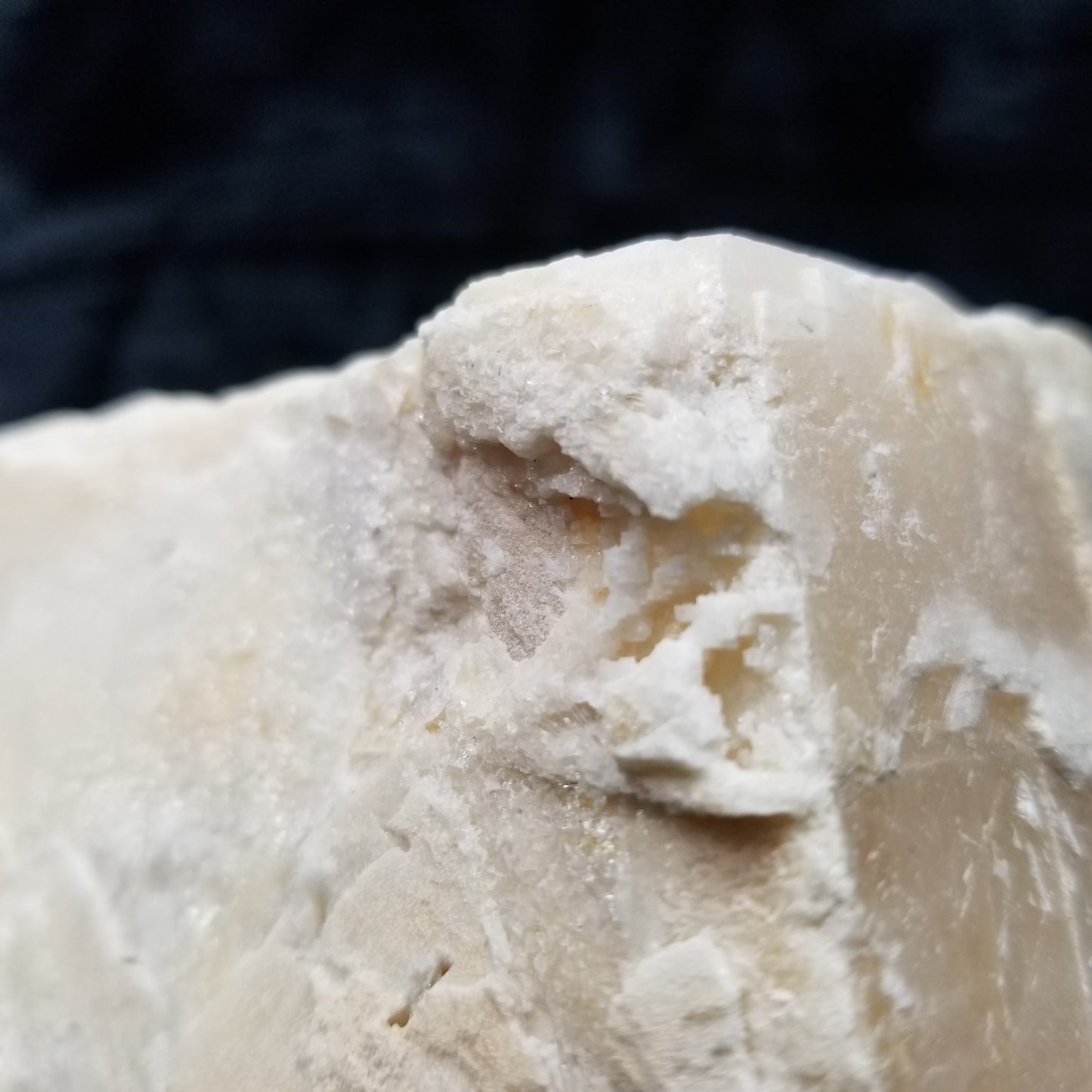 #11275 White Calcite pseudomorph after Calcite block