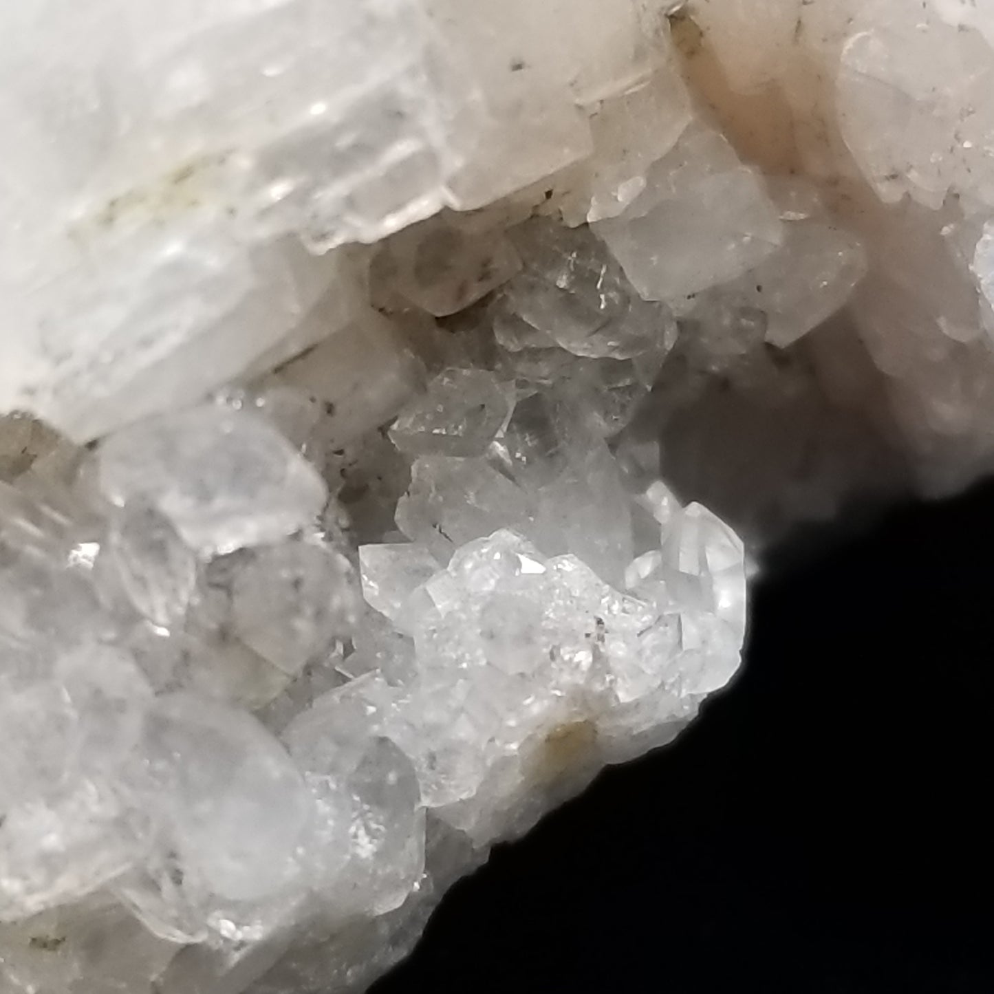 #11281 White Combined Calcite with Spirit Quartz on matrix