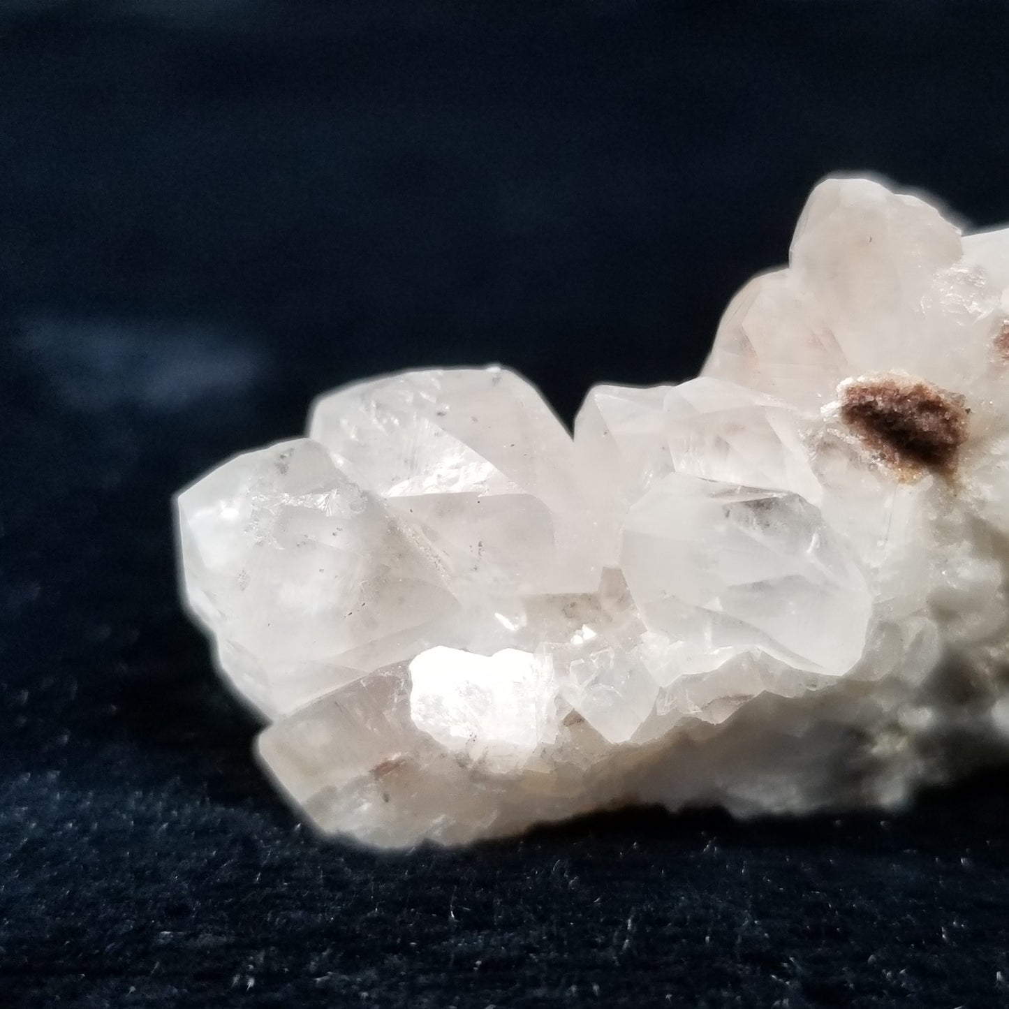 #11283 Chalcopyrite on clear Combined form Calcite formation on matrix