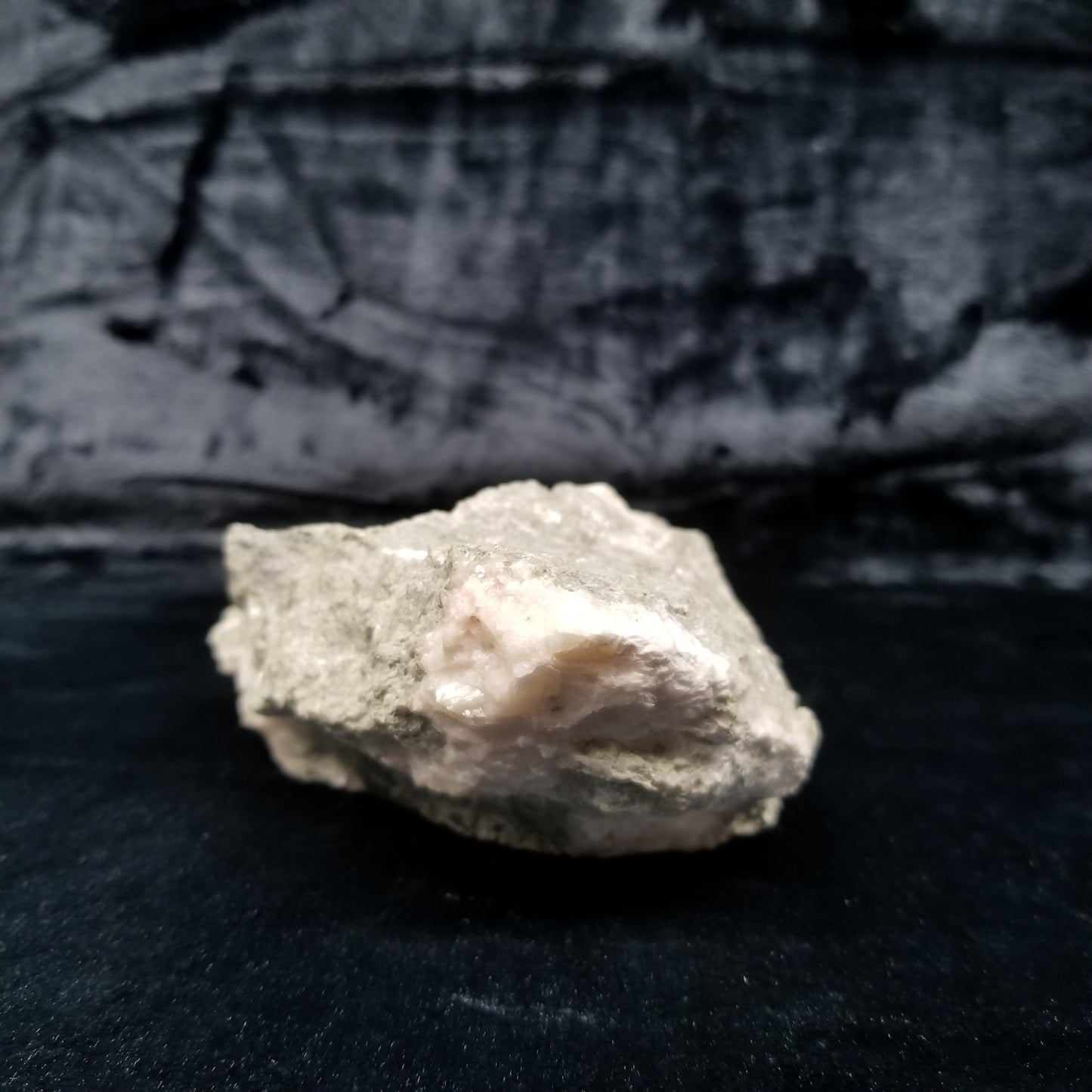 #11295 Chalcopyrite on white and clear Combined form Calcite formation on matrix