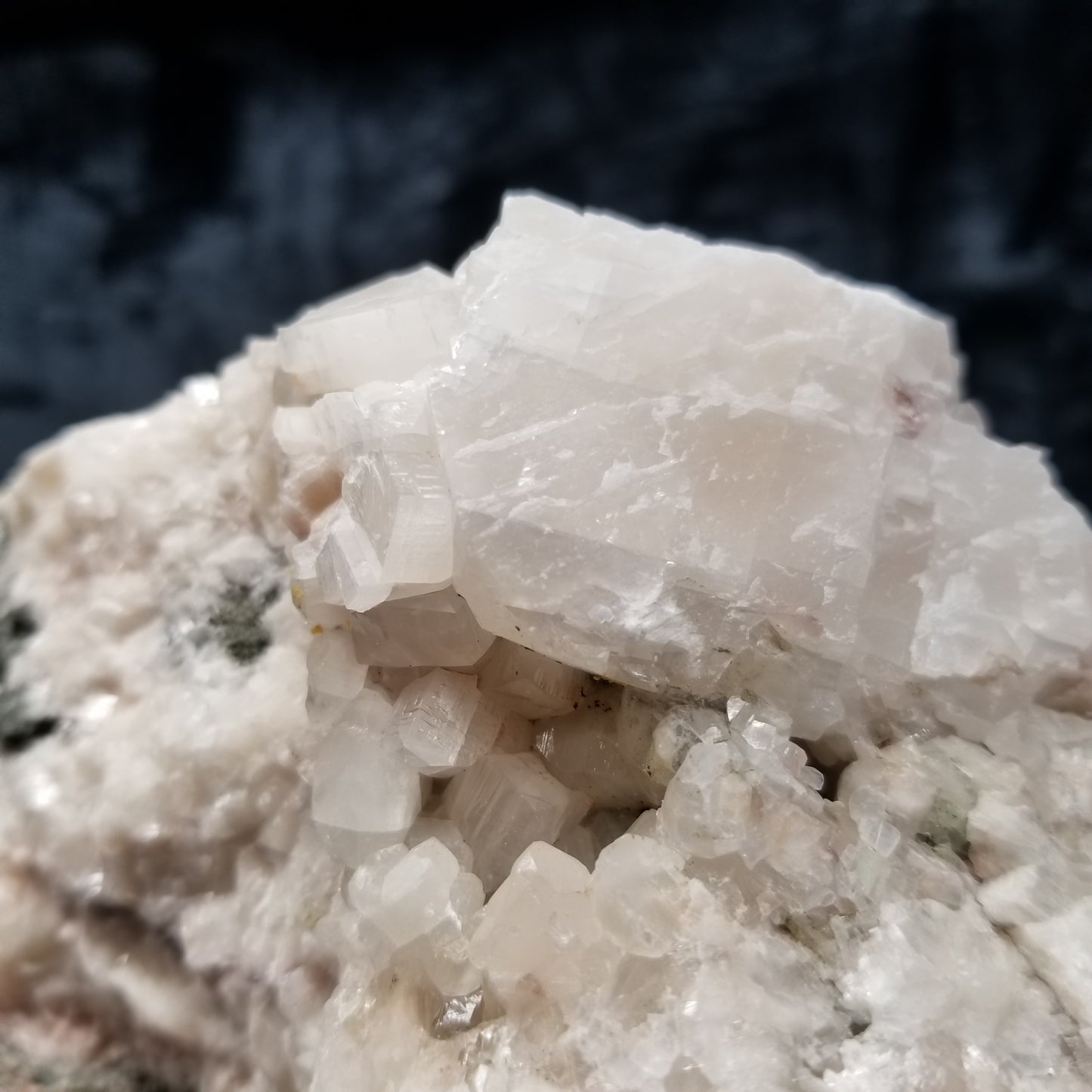 #11284 Chalcopyrite on clear Combined form Calcite on matrix