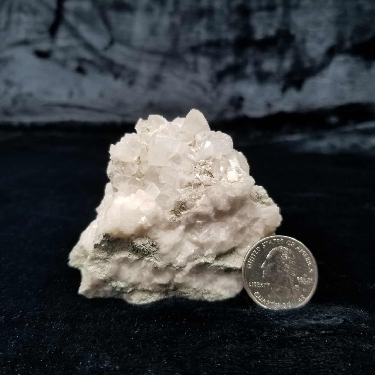 #11292 Dolomite on clear Combined form Calcite with on matrix