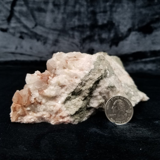 #11293 Clear Combined form Calcite formation with Hematite inclusions on matrix