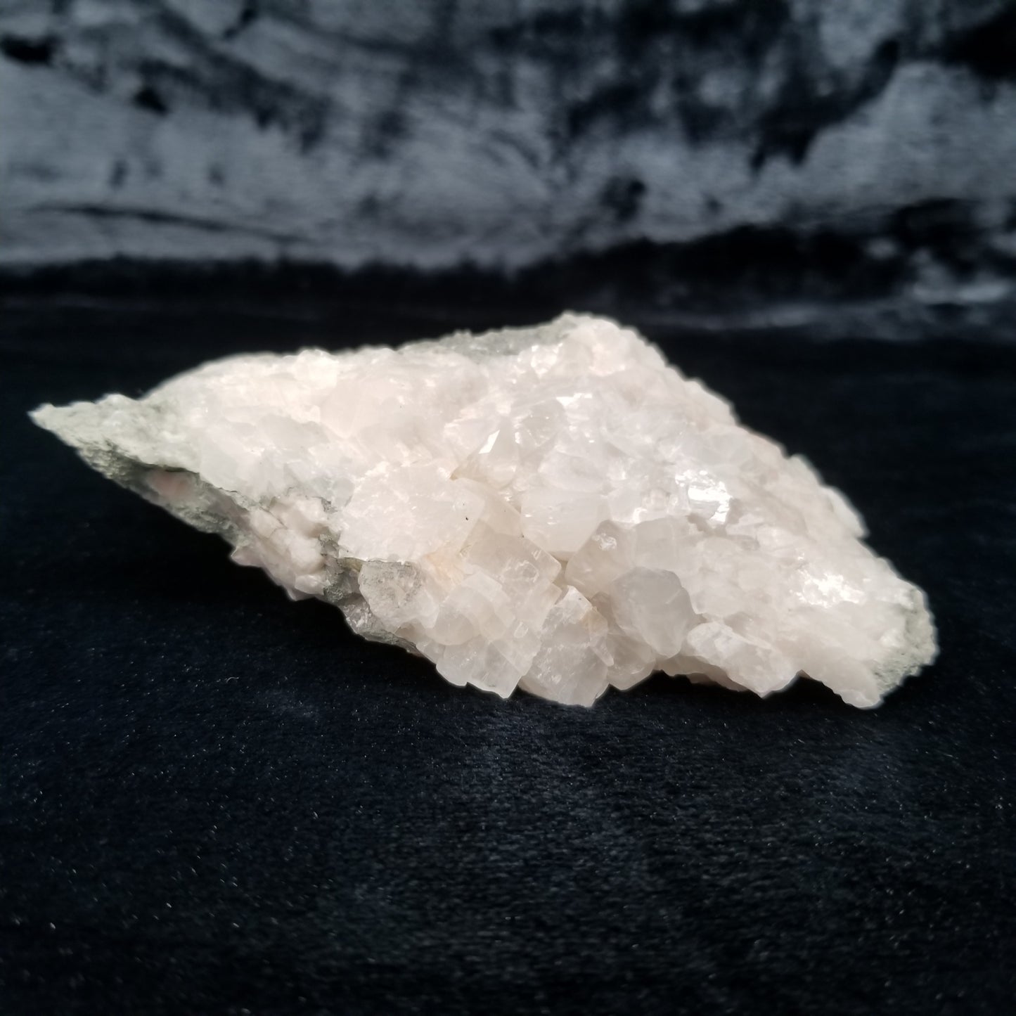 #11294 Clear Combined form Calcite formation on white Calcite and matrix