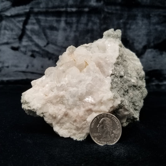 #11294 Clear Combined form Calcite formation on white Calcite and matrix