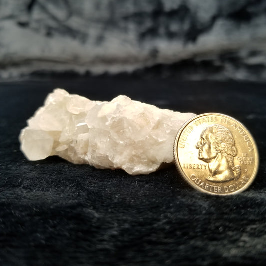 #11297 Clear Combined form phantom Calcite cluster on matrix