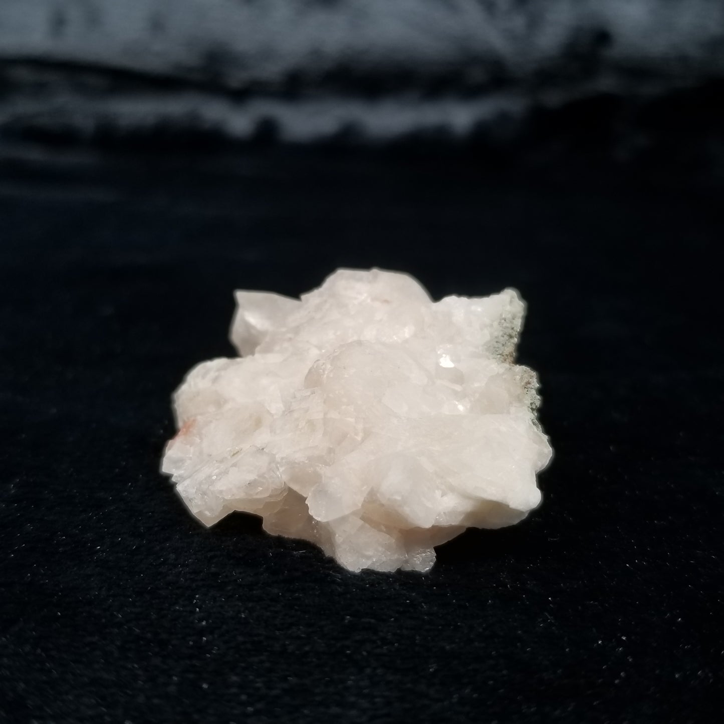 #11298 White Dolomite coating on white Combined form Calcite on matrix