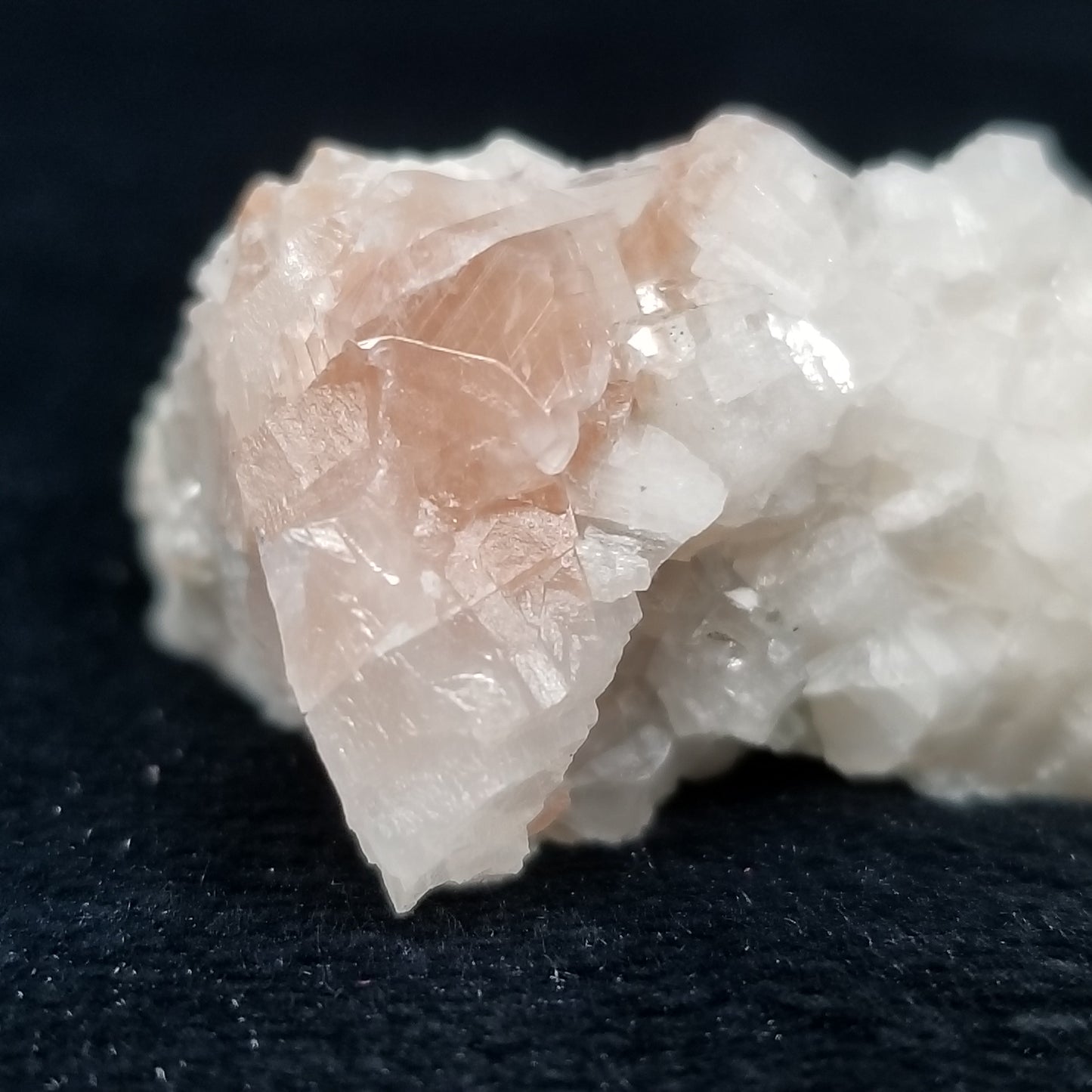#11301 Combined form Calcite with Hematite inclusions on matrix