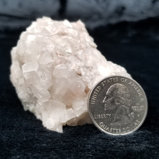 #11304 Chalcopyrite on clear Calcite on white Calcite on matrix