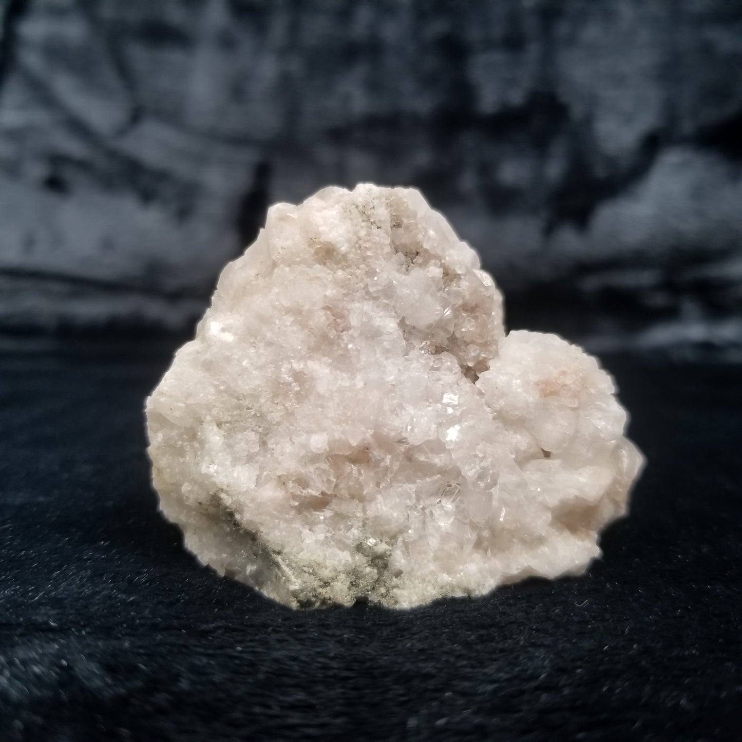 #11320 Spirit Quartz on white Combined form Calcite on matrix