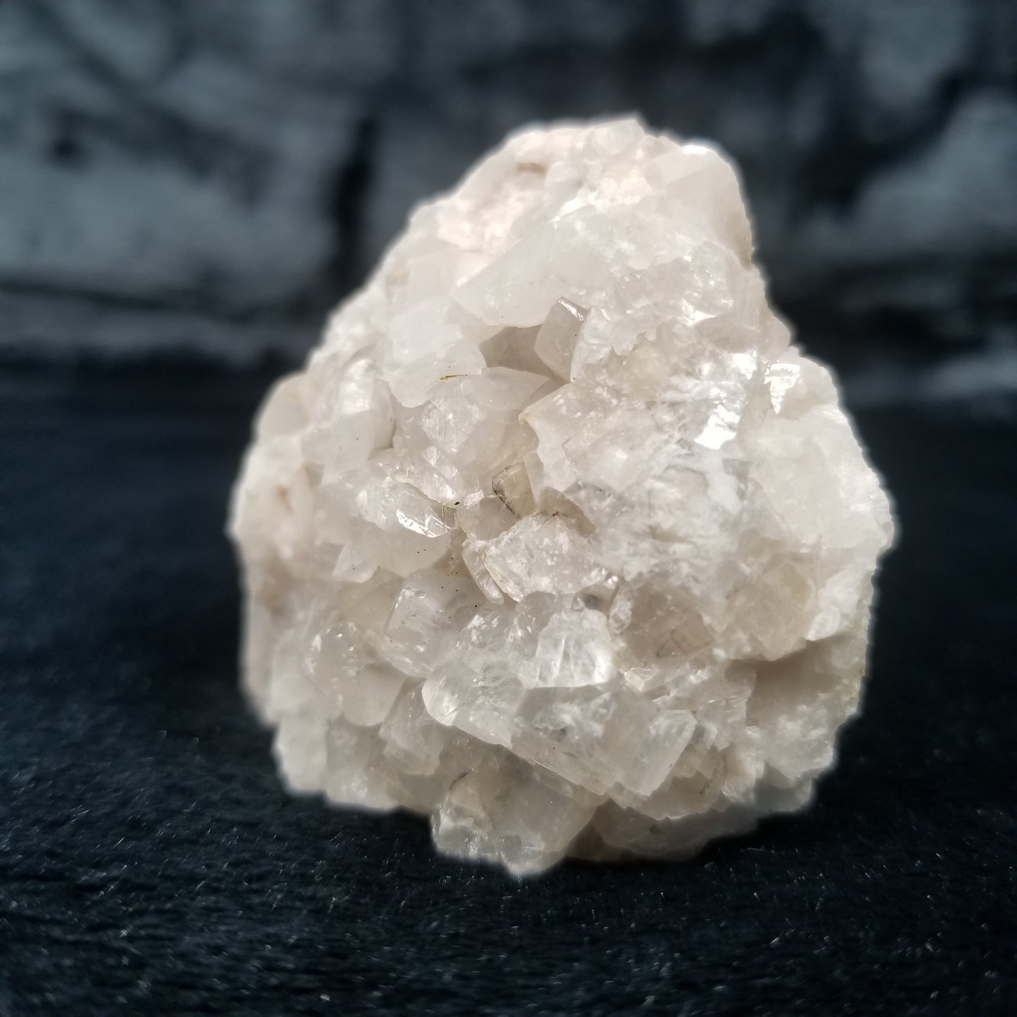 #11320 Spirit Quartz on white Combined form Calcite on matrix