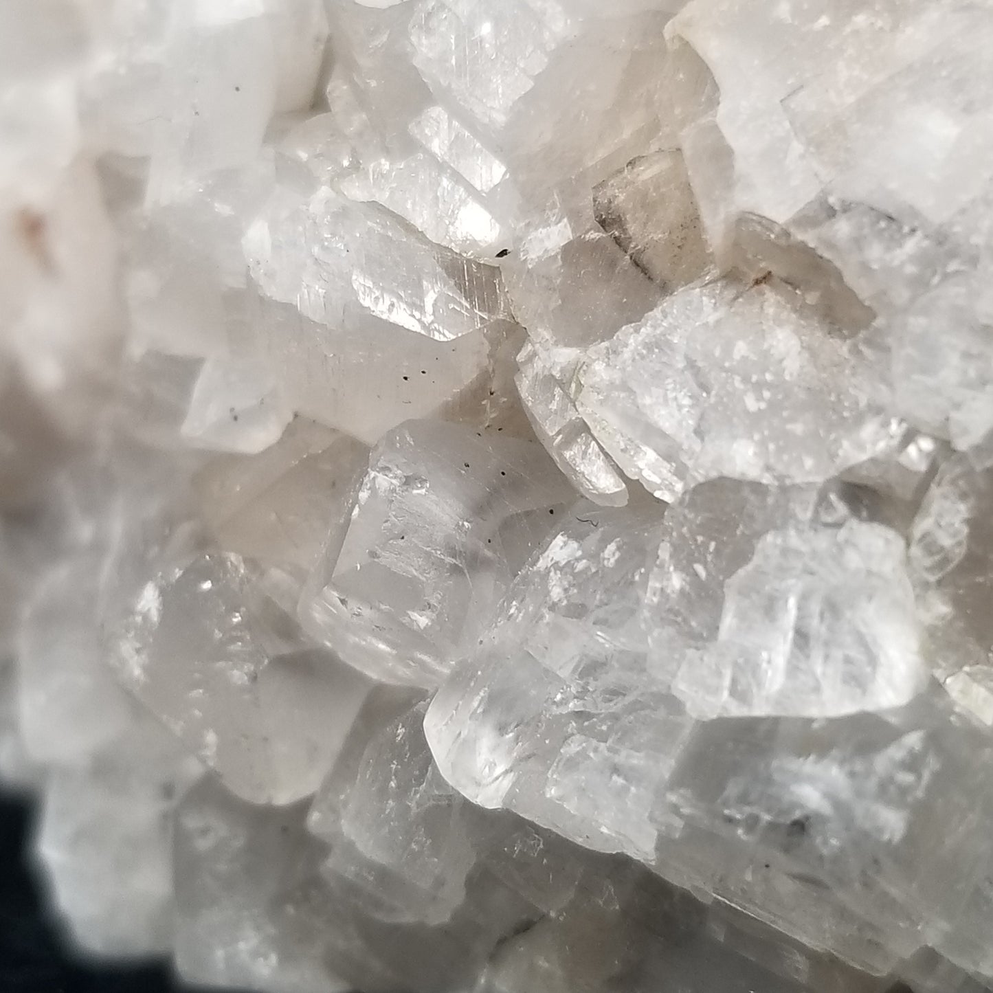 #11320 Spirit Quartz on white Combined form Calcite on matrix