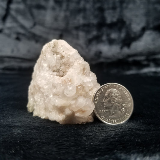 #11320 Spirit Quartz on white Combined form Calcite on matrix