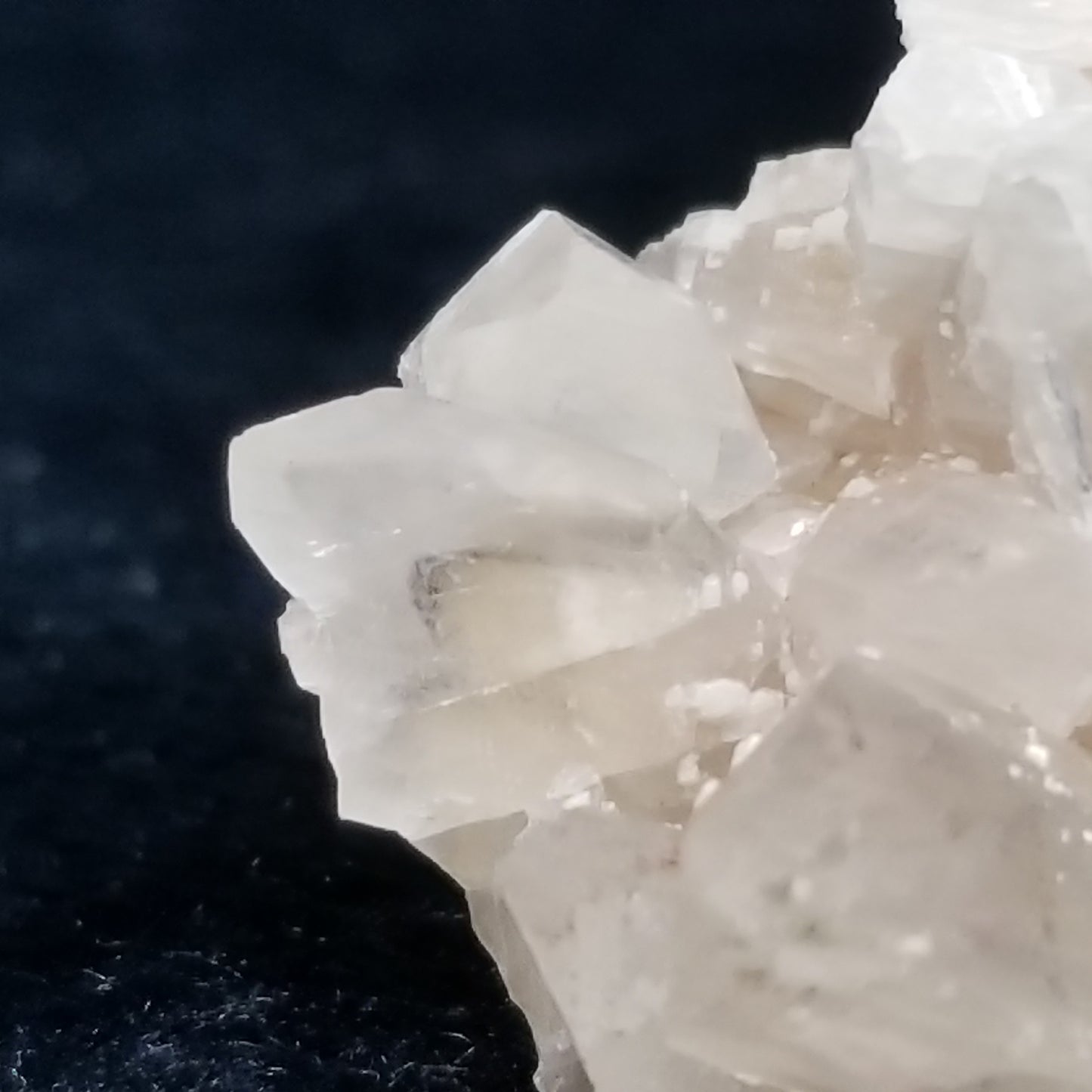 #11335 Clear Combined form Calcite cluster with Hematite inclusions on matrix