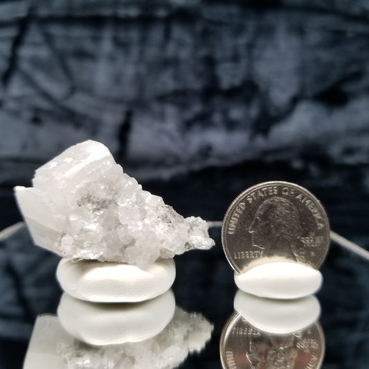 #11340 Clear Calcite Combined form with Spirit Spar on matrix