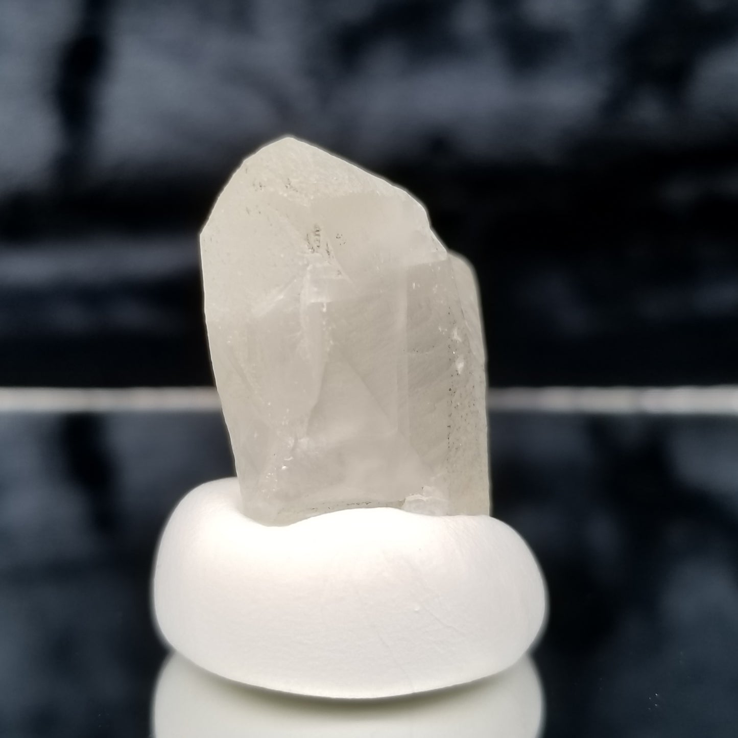 #11350 Broken twin very clear Combined form Calcite with Chalcopyrite inclusions