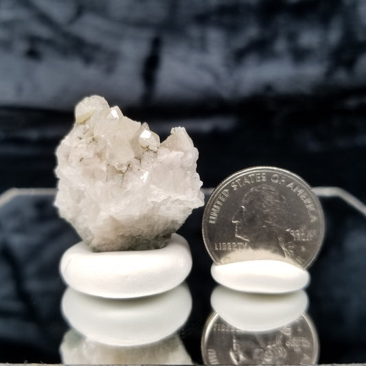 #11353 Chalcopyrite on clear Combined form Calcite on matrix