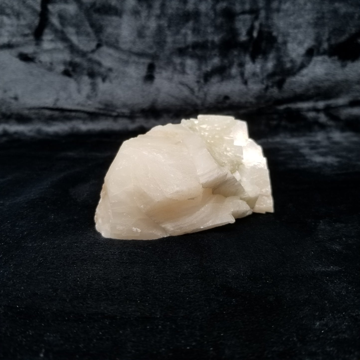 #11358 Honey Calcite block with natural angle on Calcite matrix