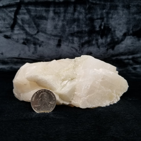 #11358 Honey Calcite block with natural angle on Calcite matrix