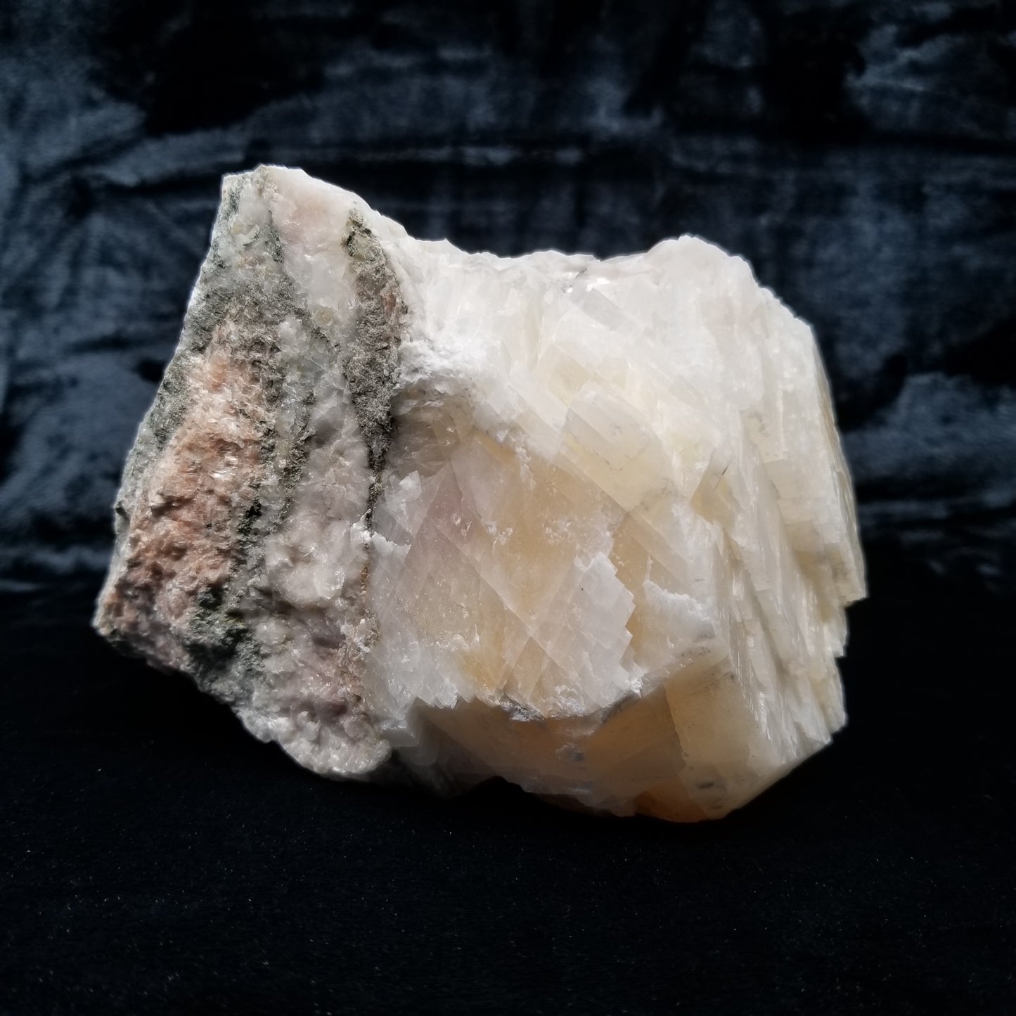 #11359 Honey Calcite block on matrix