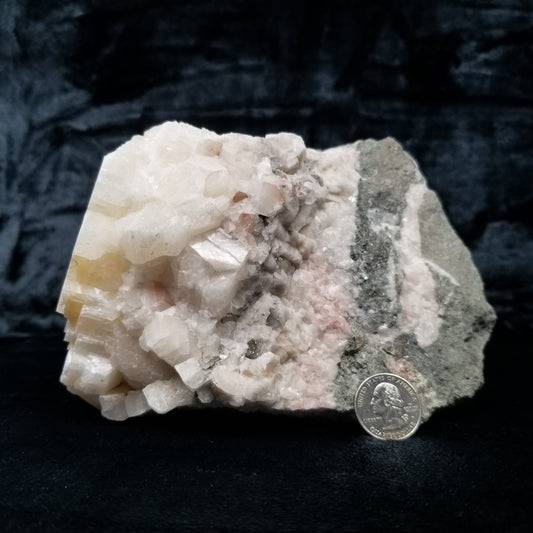 #11359 Honey Calcite block on matrix