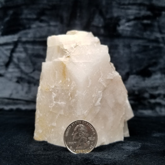 #11364 Honey Calcite block with natural angle