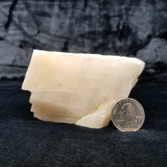 #11366 Honey Calcite block with natural angle