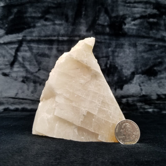 #11367 Honey Calcite block with natural angle