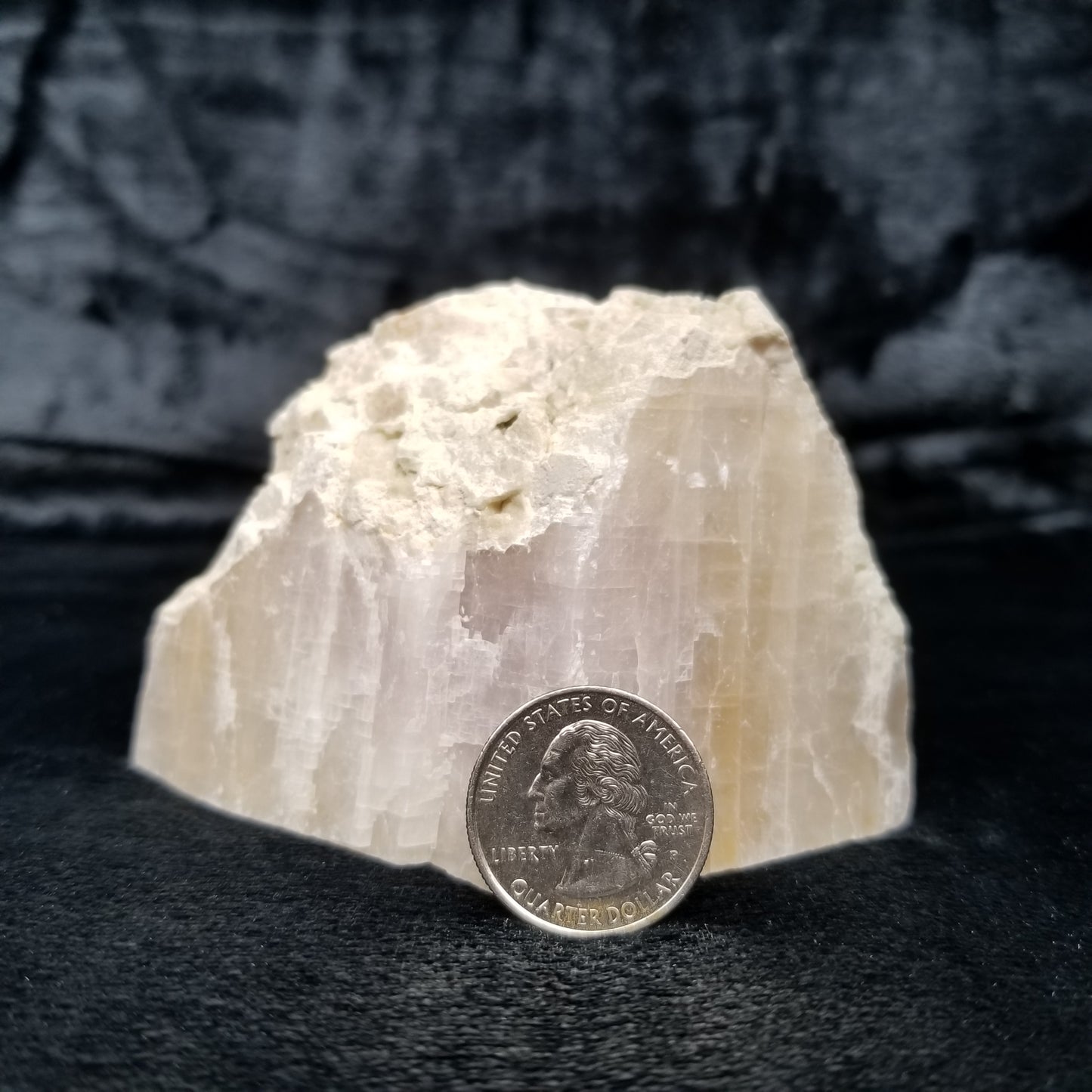 #11368 Dolomite honey Calcite block with natural angle