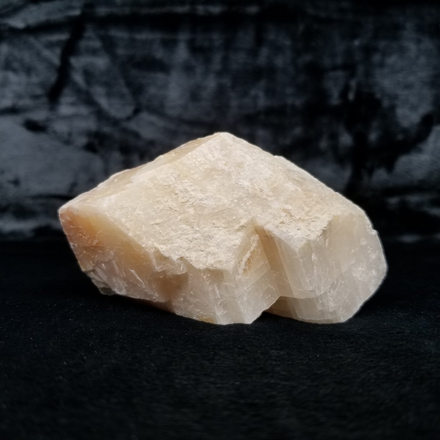 #11370 Honey Calcite block with natural angle
