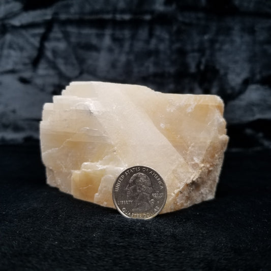 #11373 Honey Calcite block with natural angle