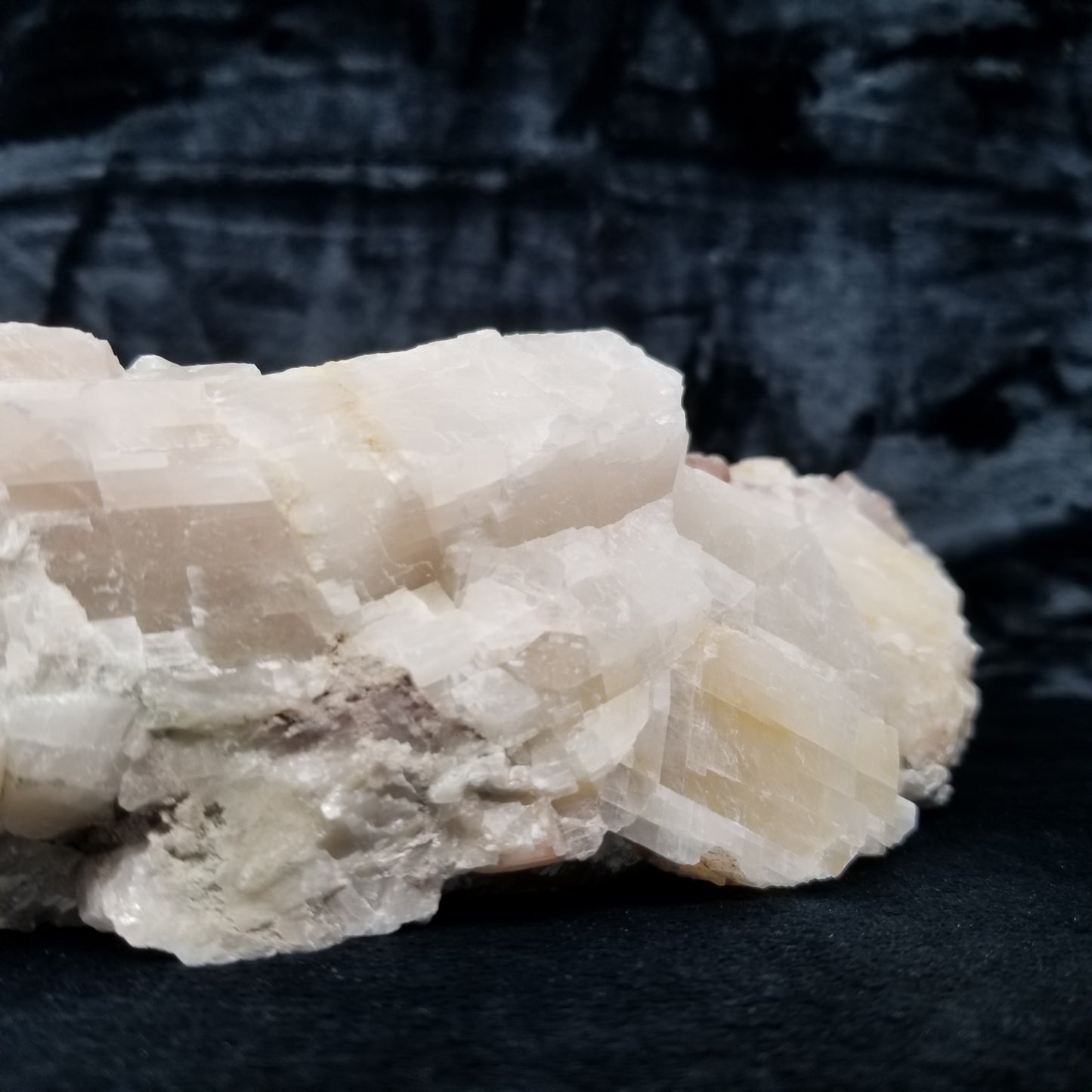 #11376 Honey Calcite block with natural angle