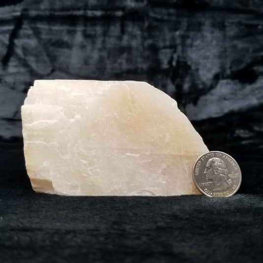 #11378 Honey Calcite block with natural angle