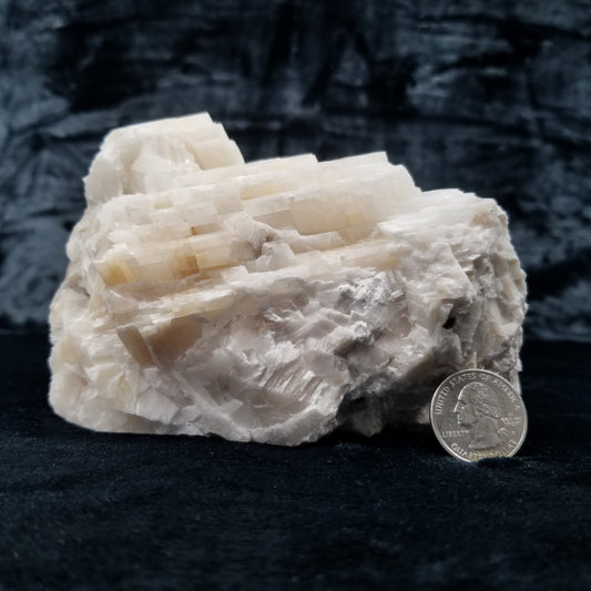 #11381 Honey Calcite block formation on matrix