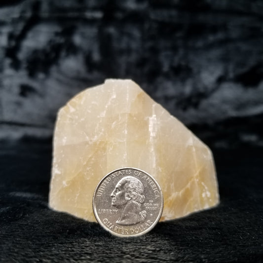 #11386 Dolomite on honey Calcite block