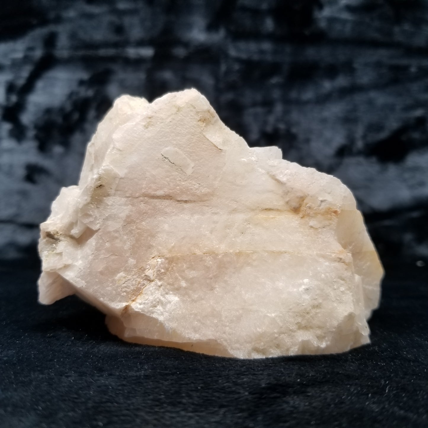 #11388 Dolomite on honey Calcite block with natural angle