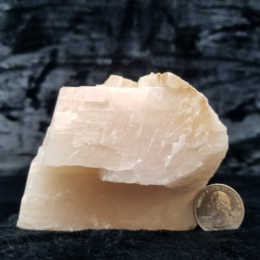 #11393 Dolomite on honey Calcite block