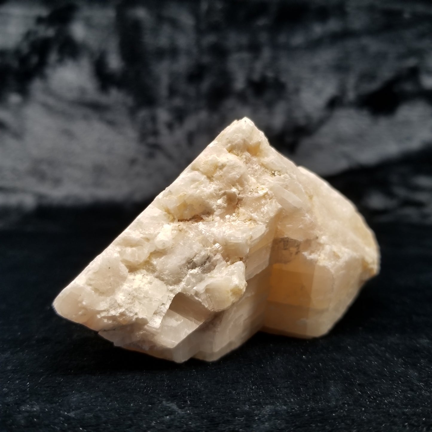 #11401 Dolomite on honey Calcite block