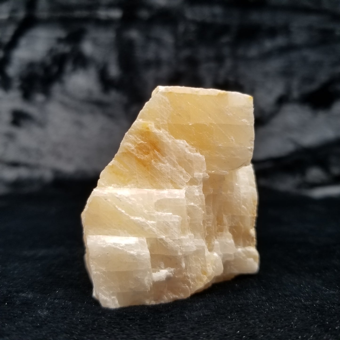 #11403 Dolomite on honey Calcite block