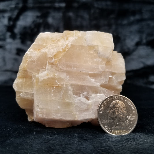 #11405 Dolomite on honey Calcite block
