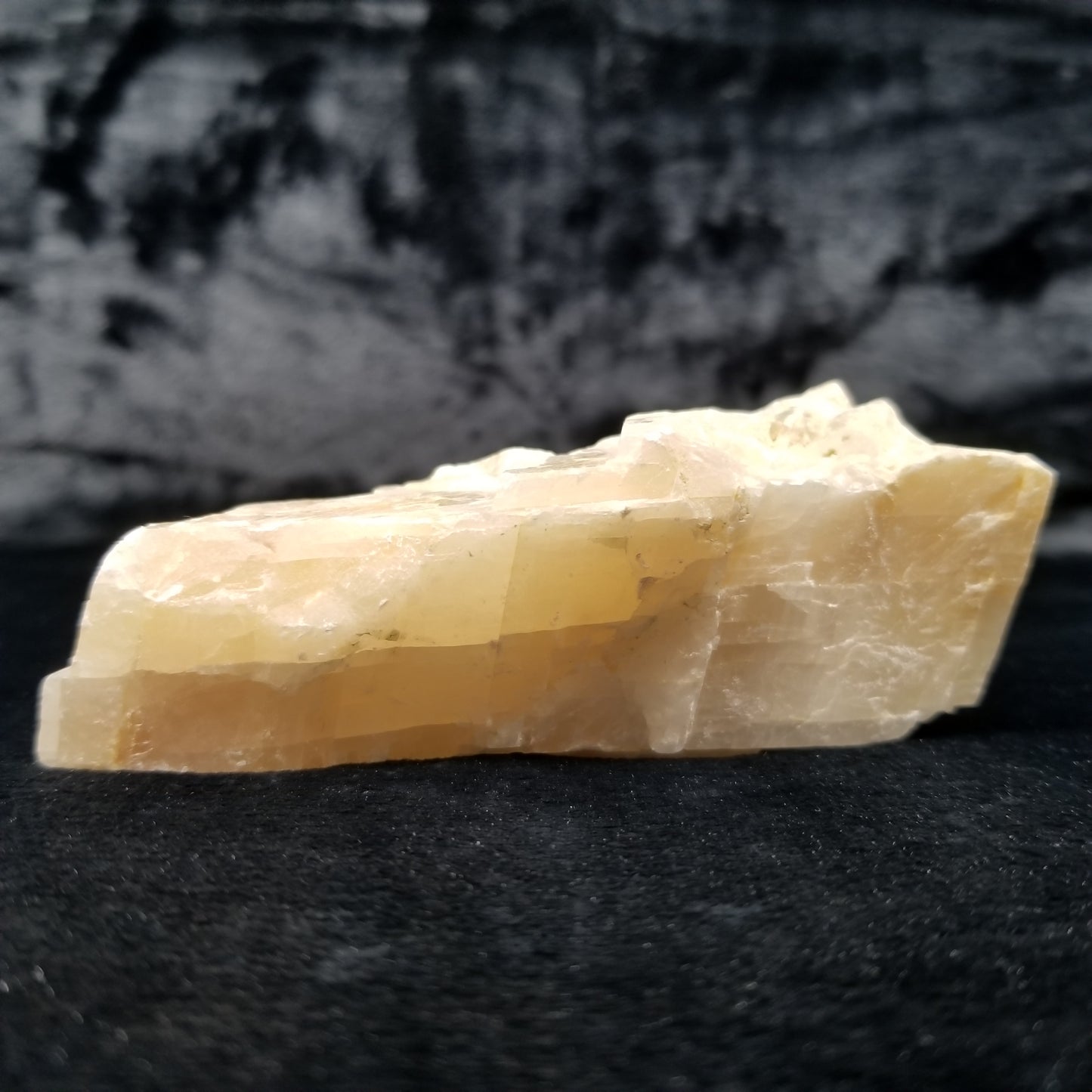 #11408 Dolomite on honey Calcite block